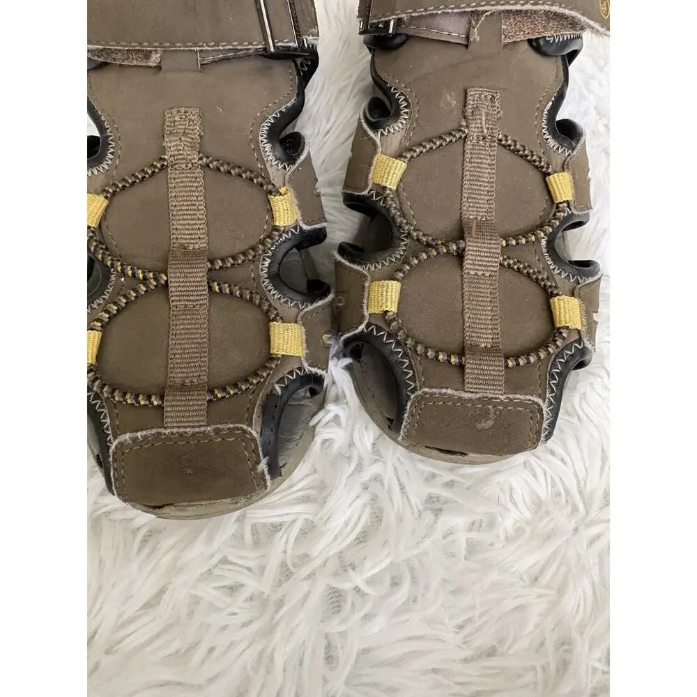 Stride Rite 360 Little Boys 12 Classic Brown Fisherman Style Sandals. Grt Qual